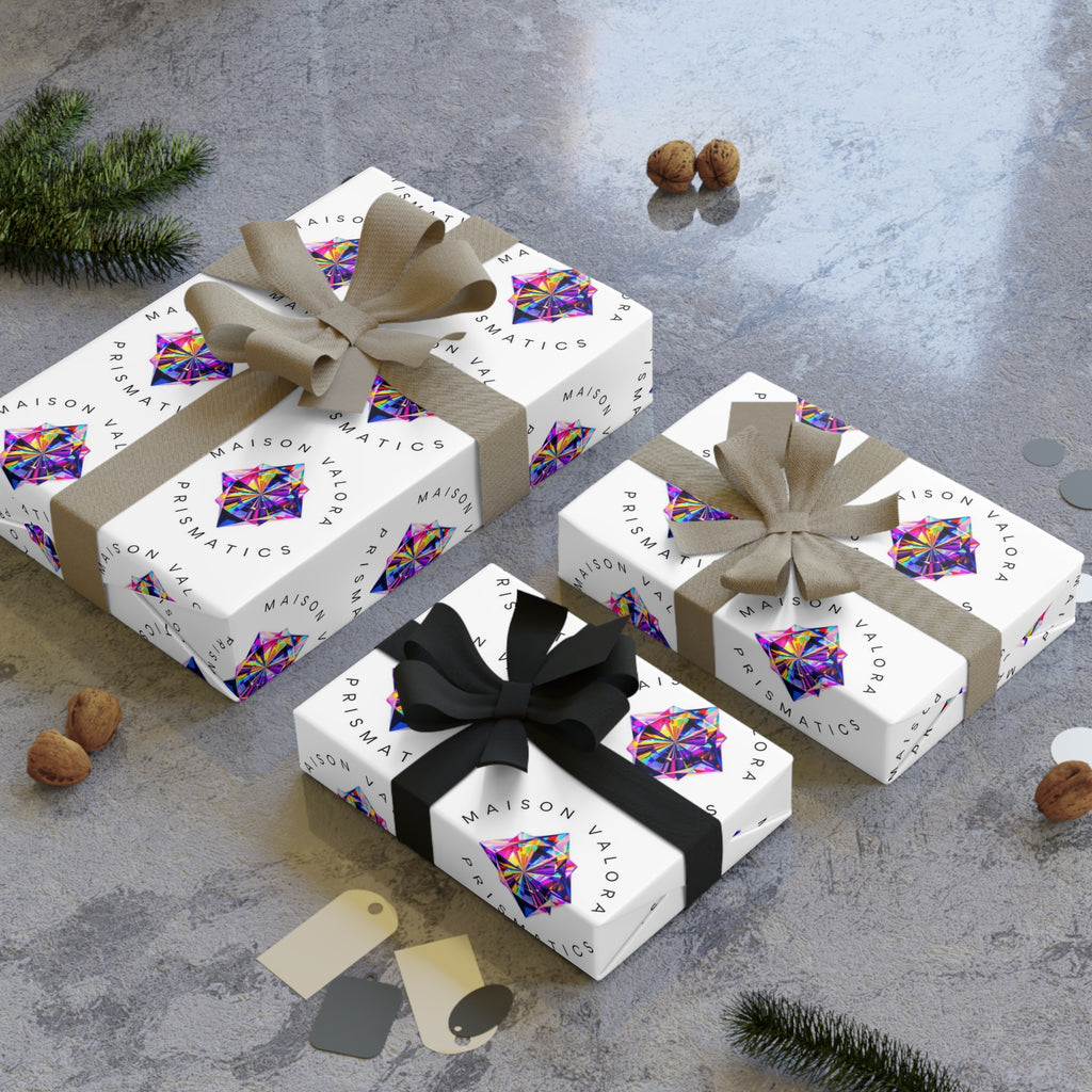 Maison Valora Prismatics Gift Wrapping Paper Rolls, 1pc